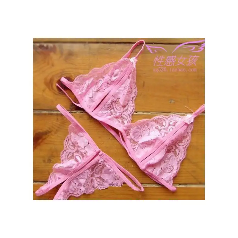 Conjunto Erótico en Encaje con Abertura y Moños Sensuales para Mujer 4 Conjunto erotico