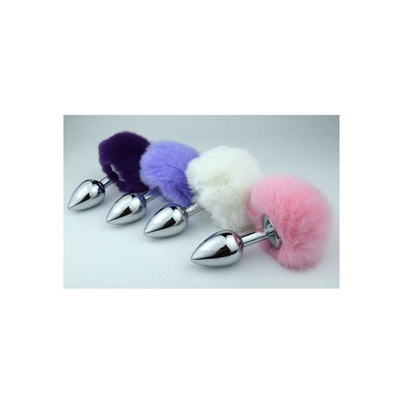 Plug acostumbrador anal cola de conejo