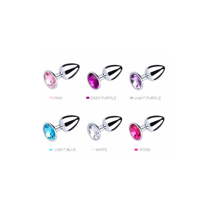 Plug Anal Metálico Con Joya