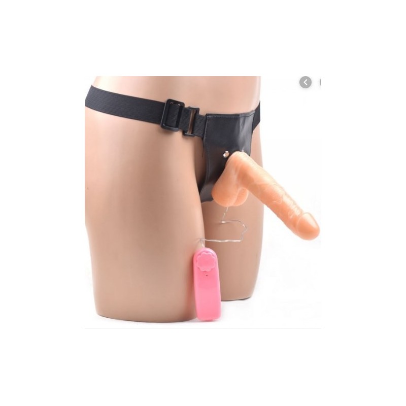 Arnes vibrador con testiculos varias velocidades