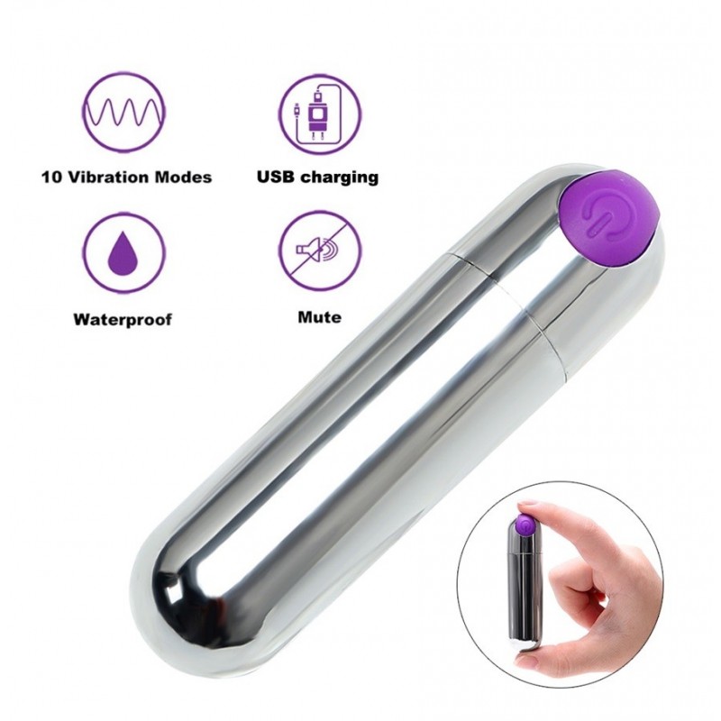 Bala vibradora recargable