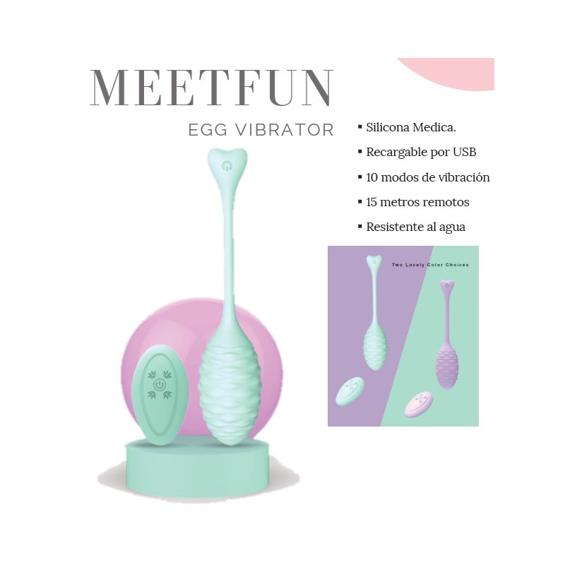 Huevo vibrador remoto Meetfun