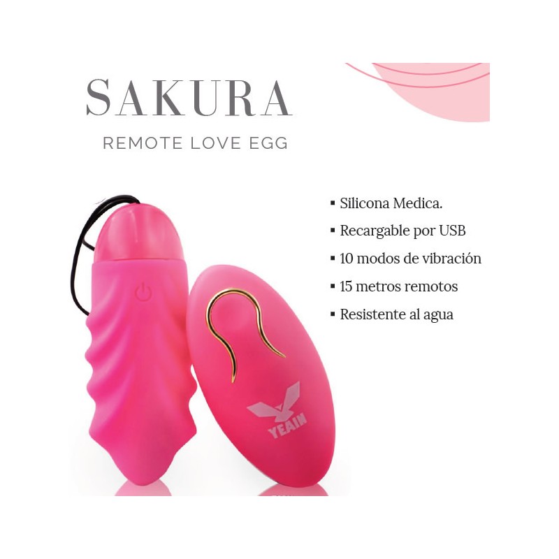 Huevo vibrador remoto Sakura