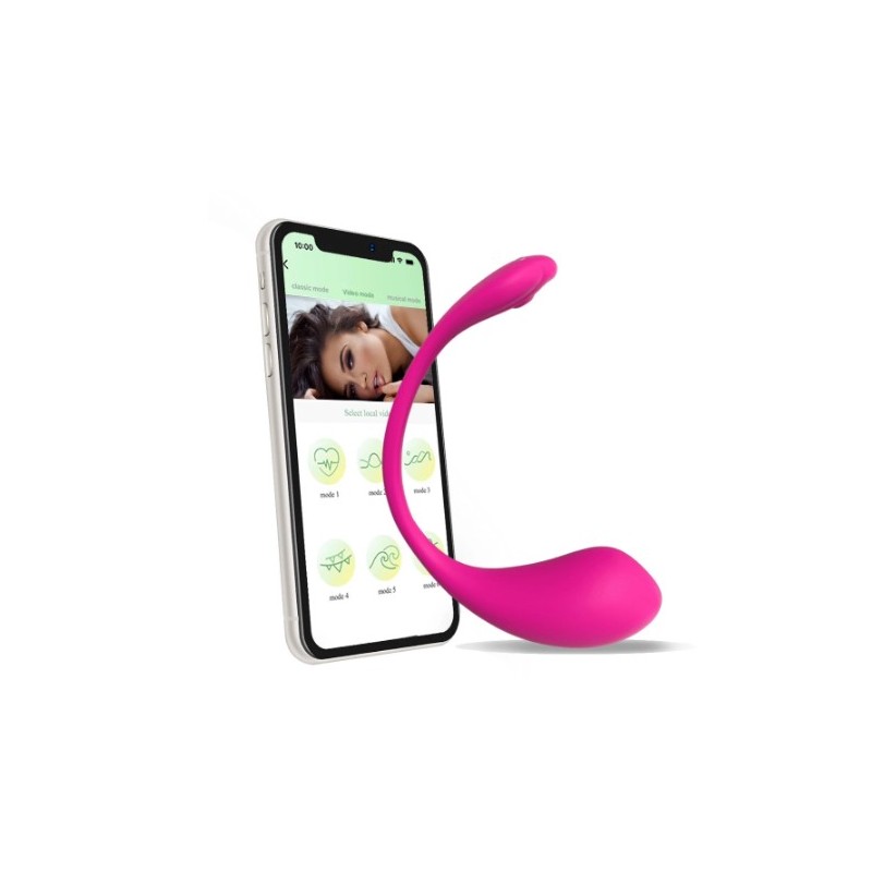 Huevo vibrador remoto con app