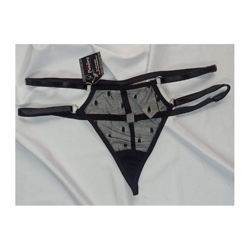 Tanga doble tira en malla