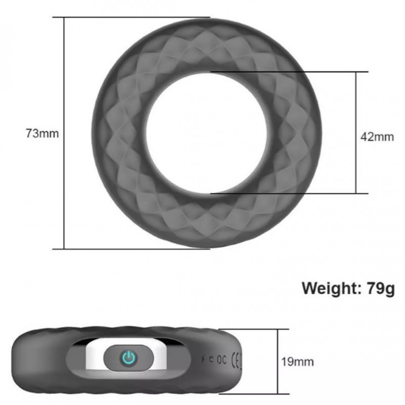 Anillo Retardante De Doble Motor Con 10 Modos de Vibracion