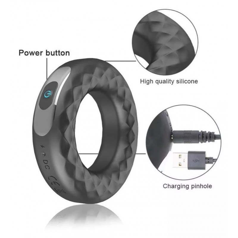 Anillo Retardante De Doble Motor Con 10 Modos de Vibracion