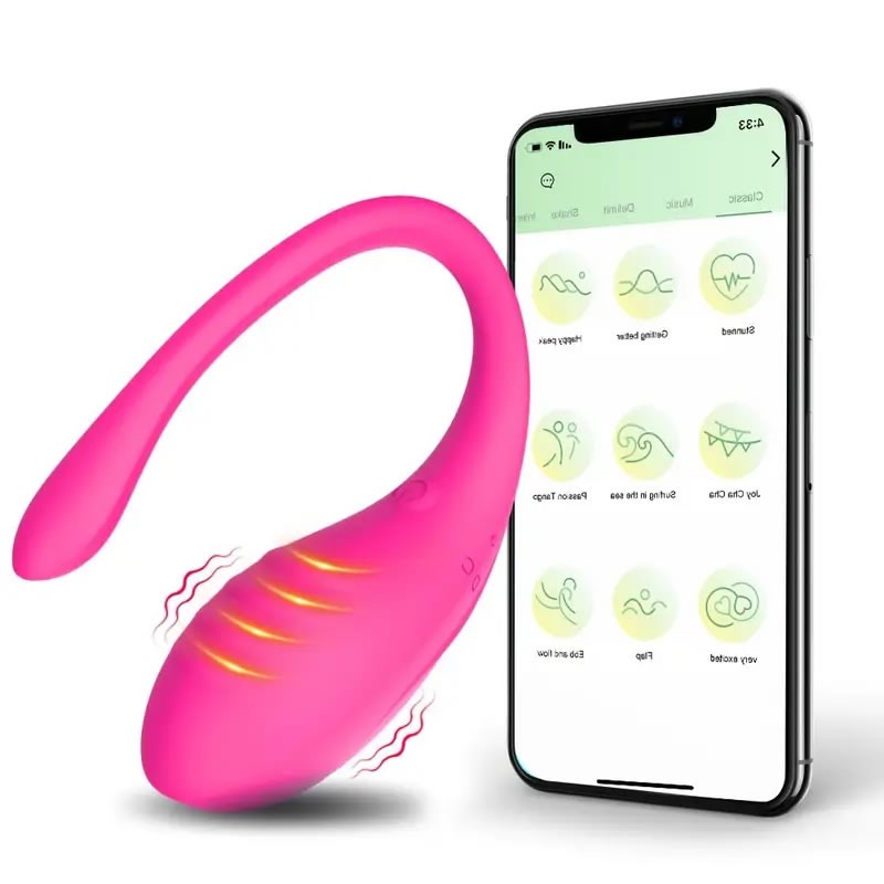 Huevo vibrador remoto con app